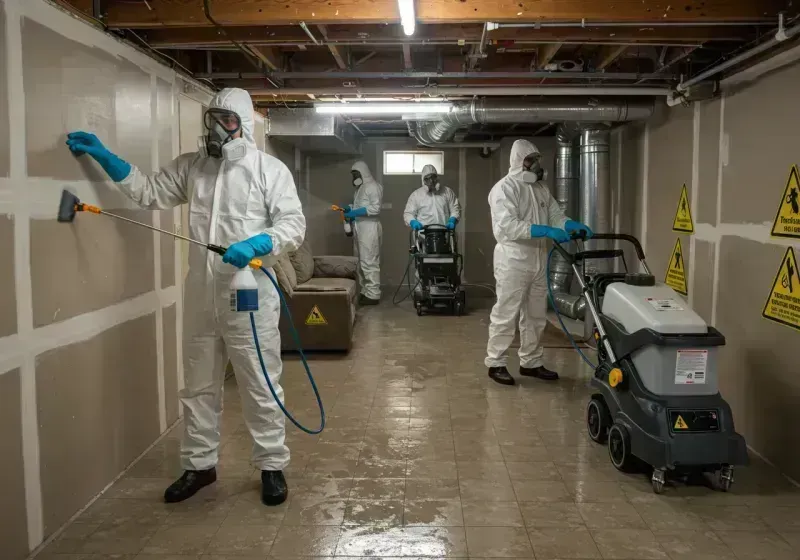 Basement Moisture Removal and Structural Drying process in Fairfax County, VA